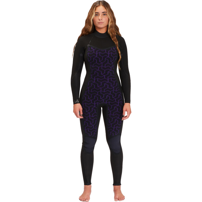 2024 Billabong Womens Synergy 3/2mm GBS Back Zip Wetsuit ABJW100132 - Deep Sea